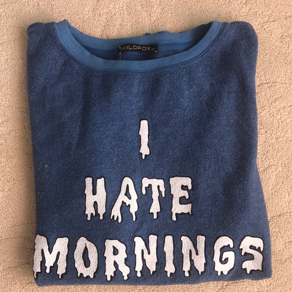 WildFox I hate mornings sweatshirt/jumper